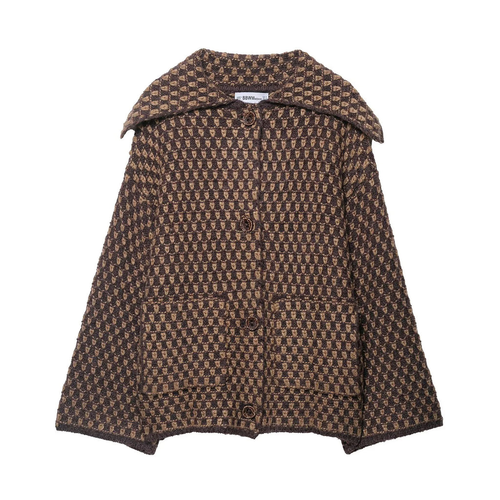 Women Loose Knit Cardigan Autumn Winter Casual Coat