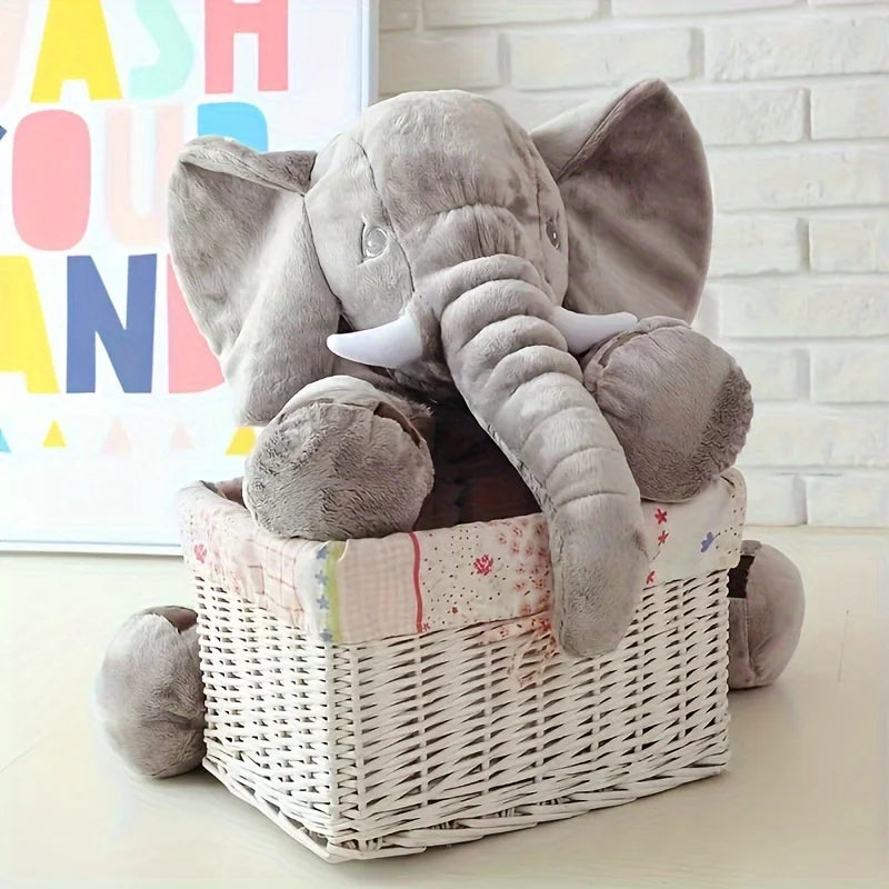 40cm Elephant Plush Pillow Soft Stuffed Animal Gift for Kids