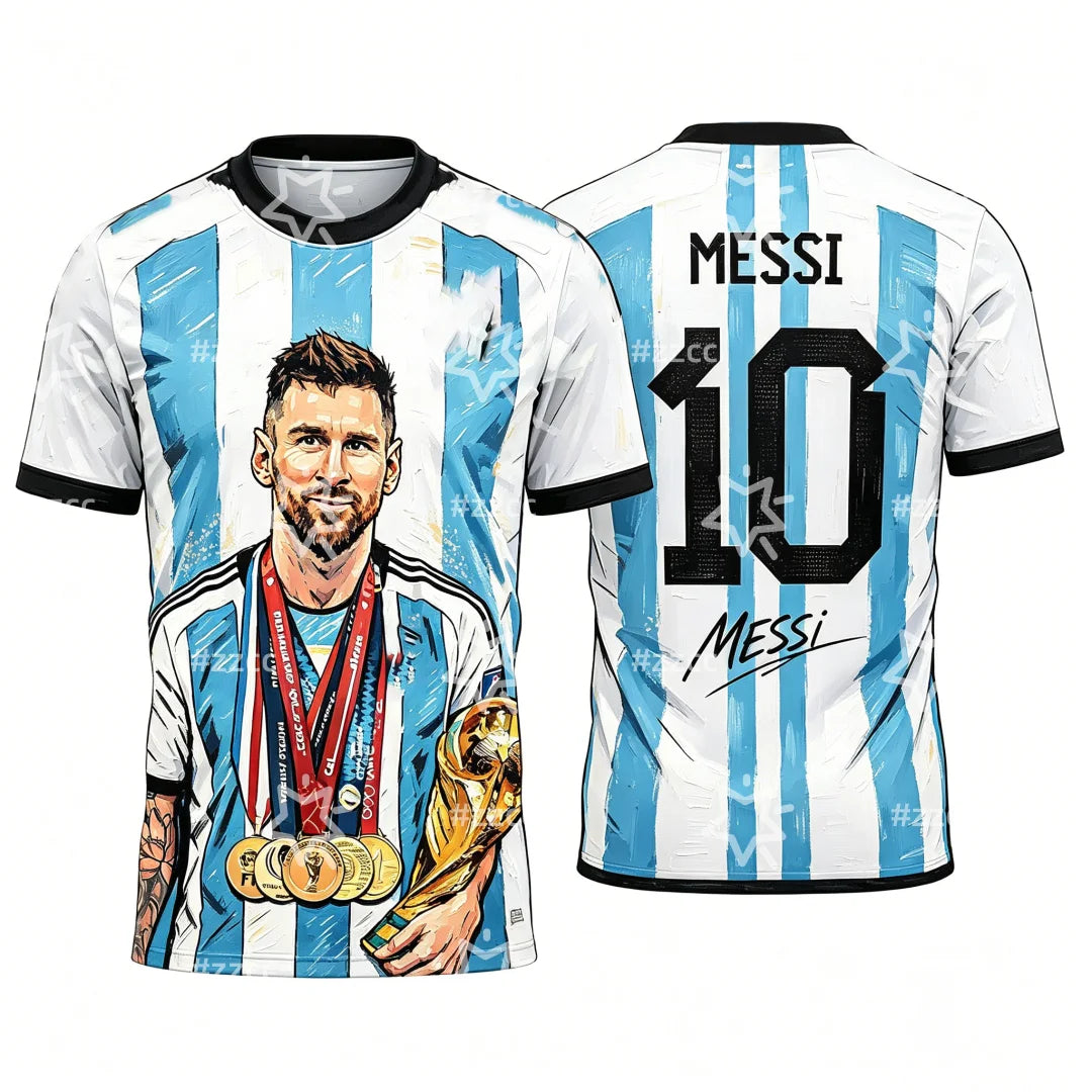Messi No. 10 Quick-Dry Soccer Jersey