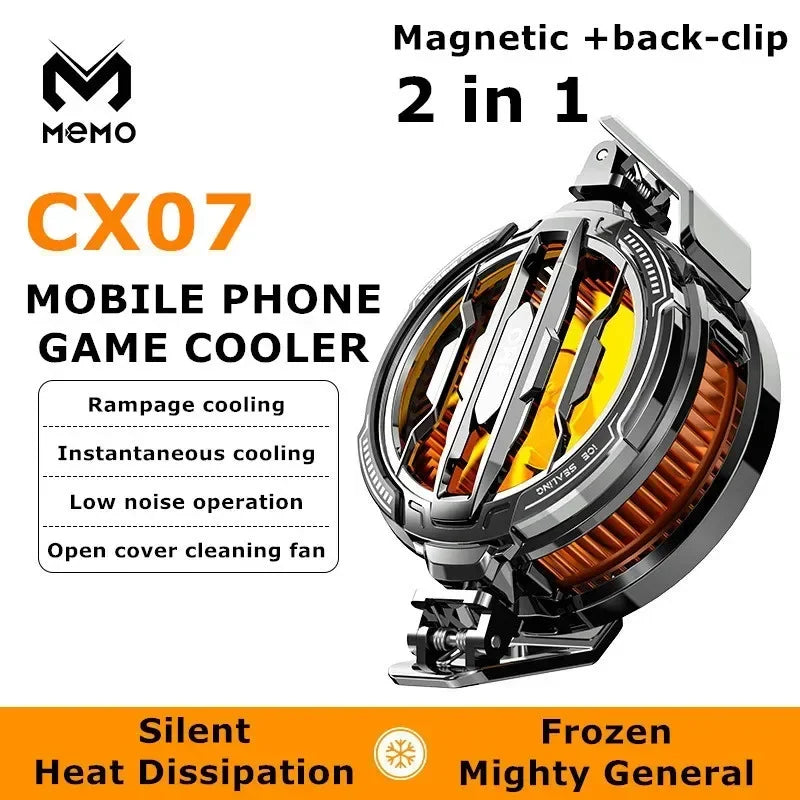 Semiconductor Phone Cooler – Magnetic Mobile Cooling Fan for Gaming