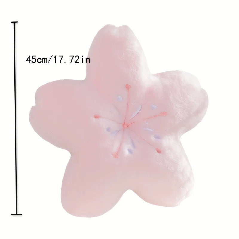 Cherry Blossom Flower Pillow Cute Soft Sofa Cushion