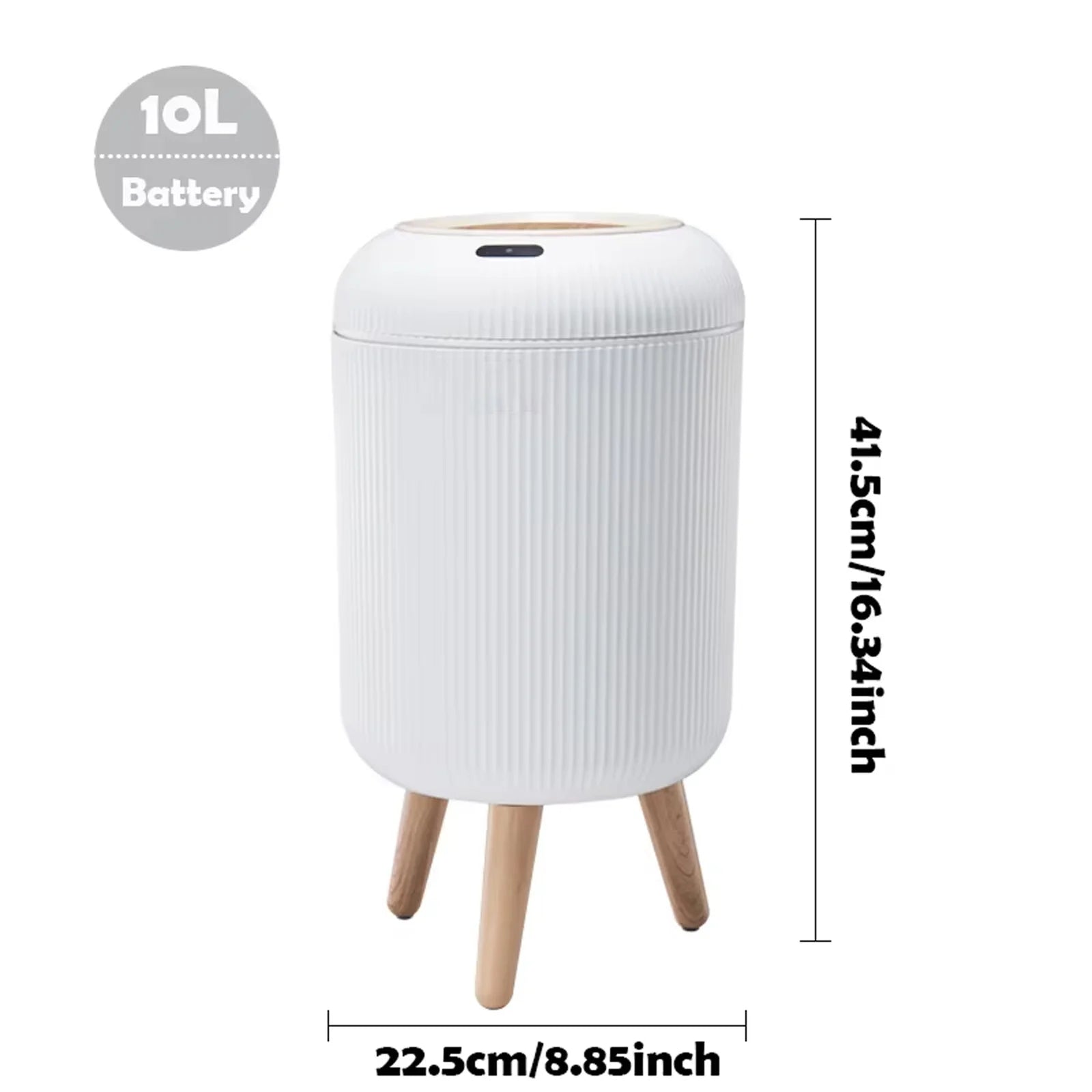 Automatic Sensor Trash Can with Lid Smart Motion Bathroom Kitchen Bin