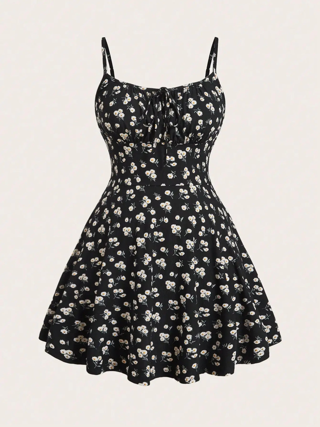 Women’s Floral Sleeveless Spaghetti Strap Camisole Dress