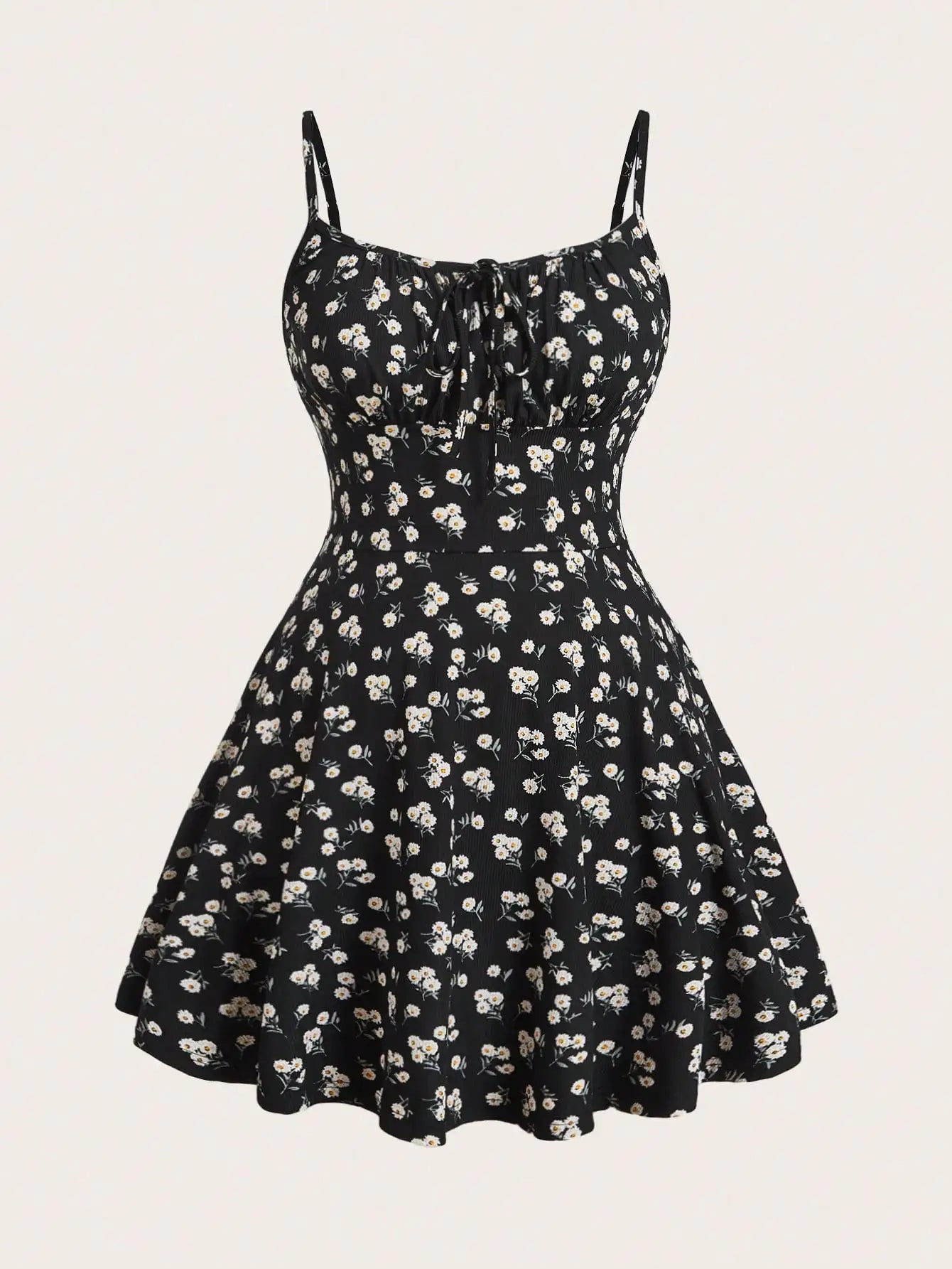 Women’s Floral Sleeveless Spaghetti Strap Camisole Dress