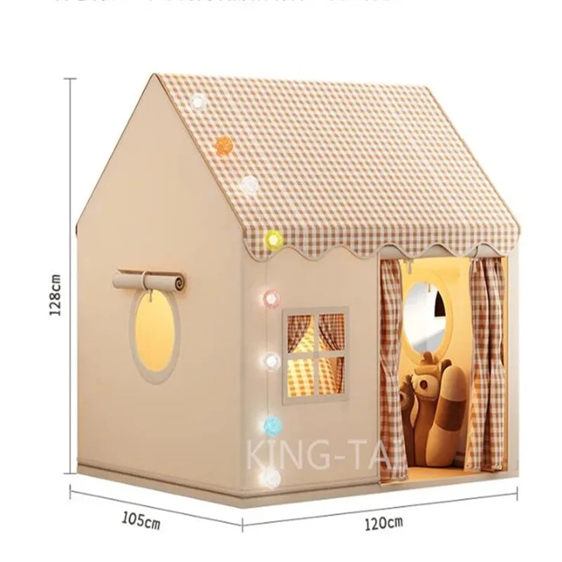 Kids Princess Castle Play Tent Foldable Indoor Playhouse