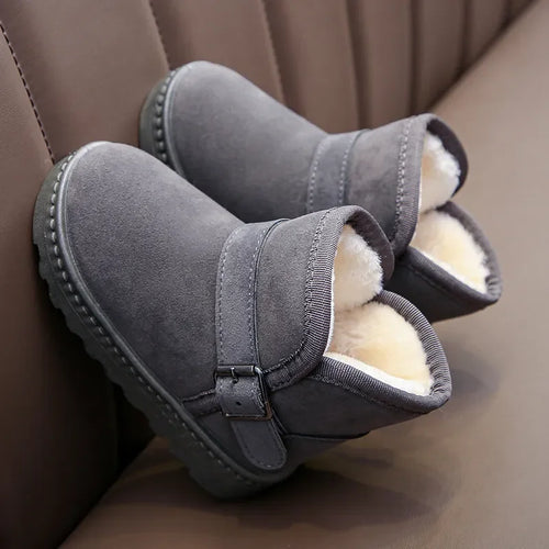 Kids Winter Snow Boots Warm Cotton Casual Shoes for Boys & Girls
