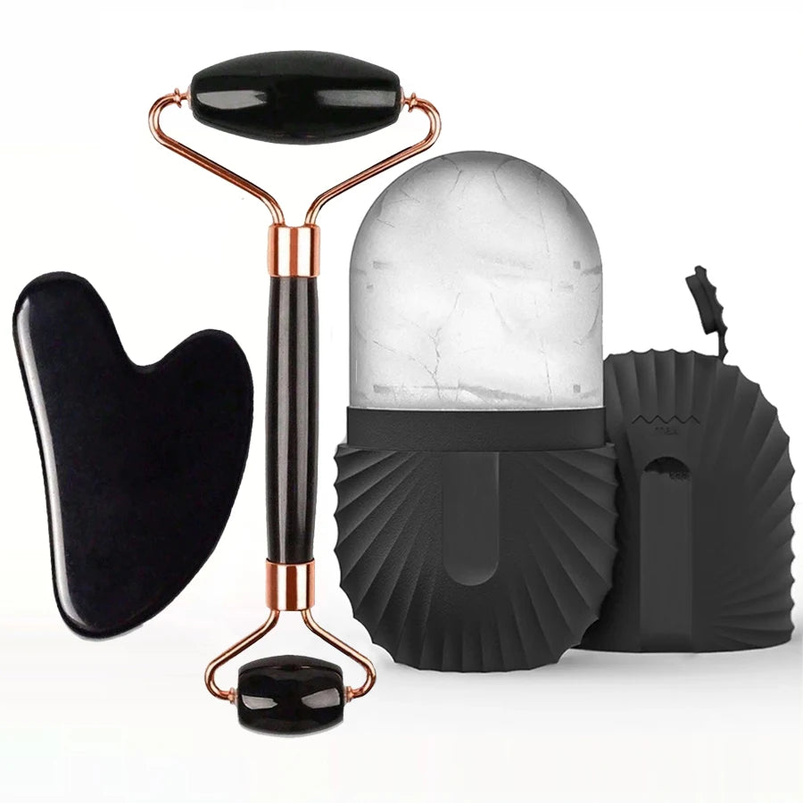 Ice Face Roller Gua Sha Skincare Tool Set