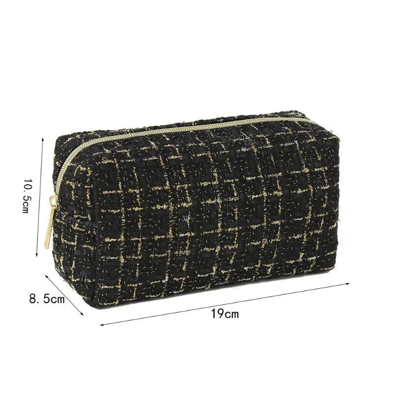 Plush Makeup Bag Soft Travel Cosmetic Organizer Pouch