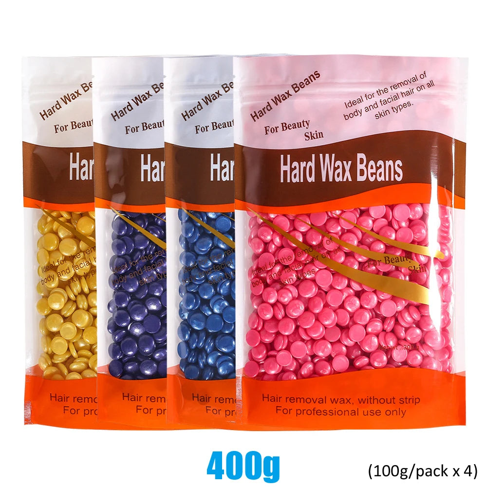 Hard Wax Beans – 500g Hair Removal Wax for Face, Legs & Body, No Strip Needed