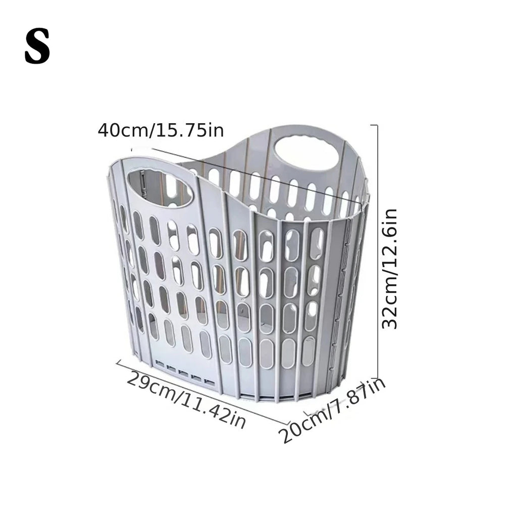 Collapsible Laundry Hamper Basket Foldable Portable Clothes Organizer Home Bathroom
