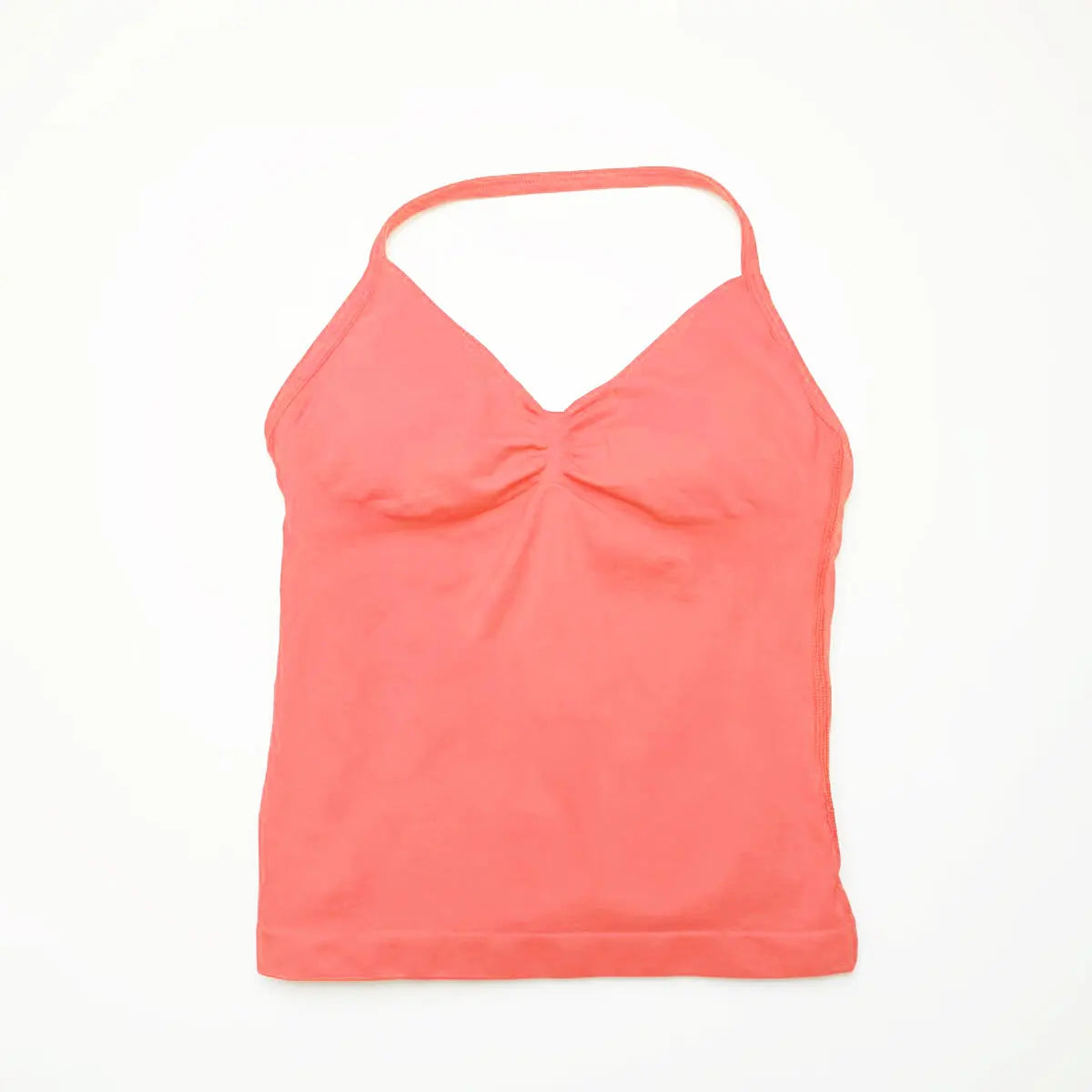 Longline Strappy Yoga Sports Vest Women Gym Workout Halter Bra Top