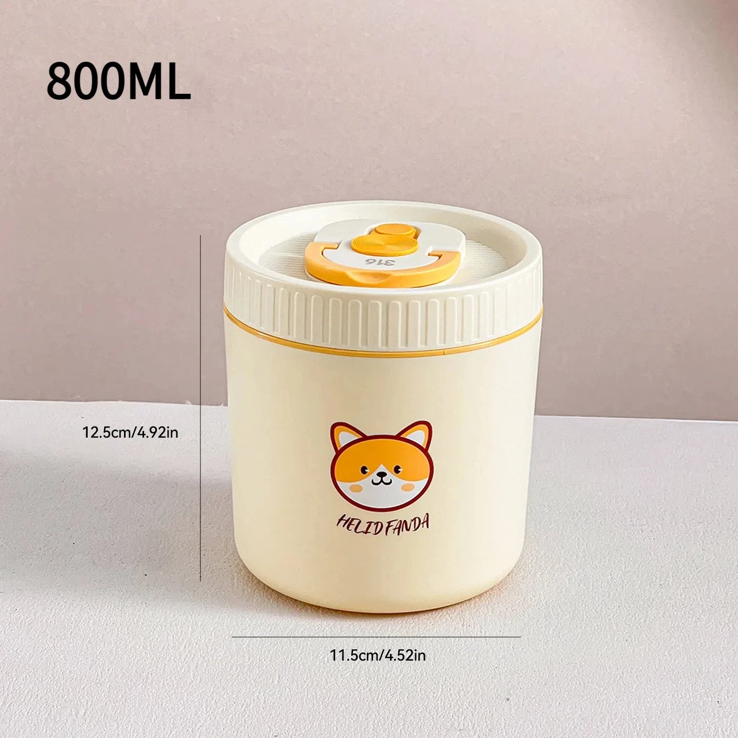 Stainless Steel Thermal Bento Lunch Box Large Capacity Insulated Food Container