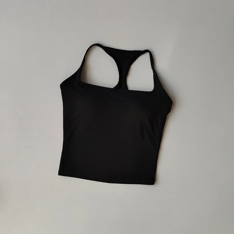 Women Sports Bra Vest Shockproof Padded Yoga Fitness Top