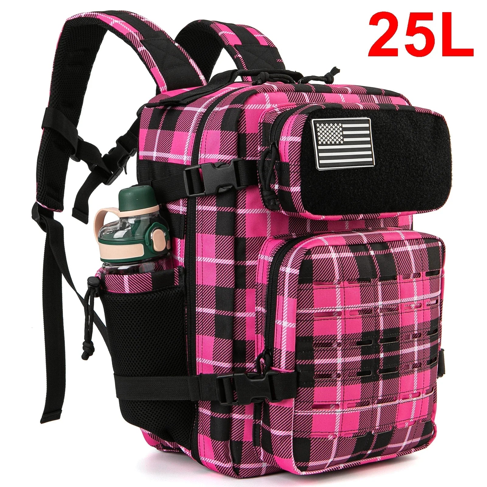 Tactical Backpack 25L 45L Outdoor Survival Hiking Rucksack with Bottle Holder