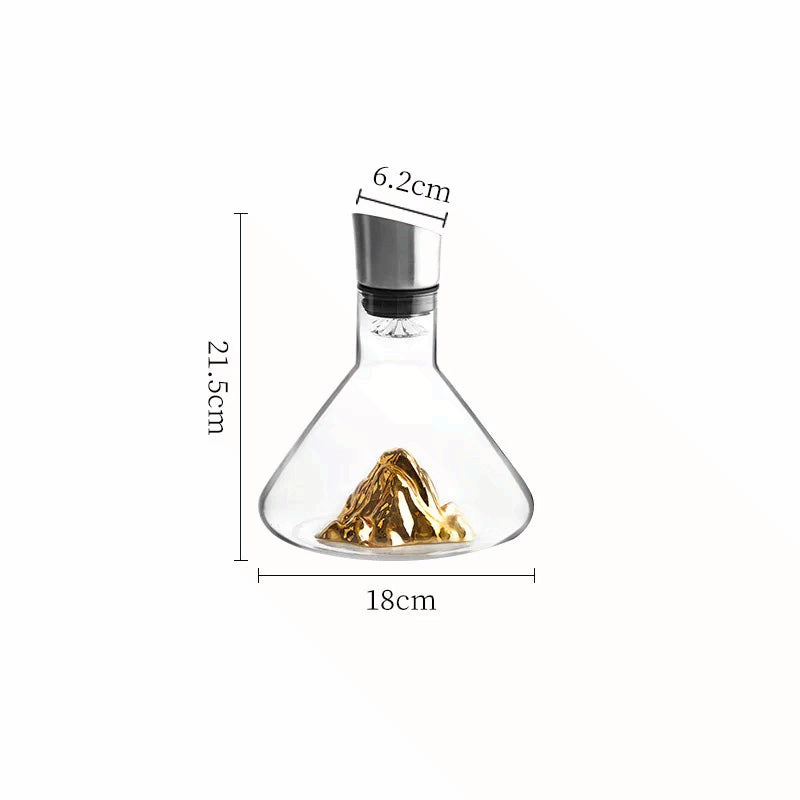 1500ml Crystal Whiskey Decanter Lead Free Glass Wine Carafe Thick Bar Accessory