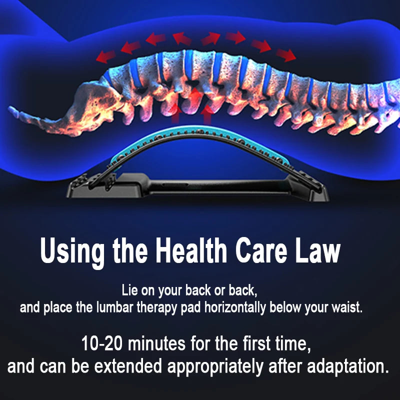Lumbar Back Stretcher for Spine Support and Lower Back Relaxation
