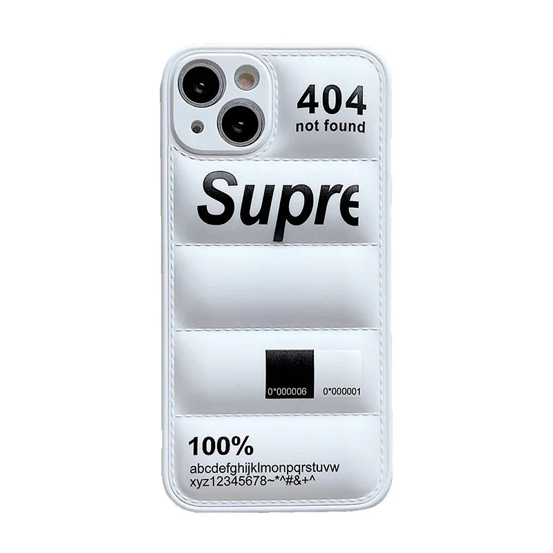 Puffer Down Jacket Silicone iPhone Case