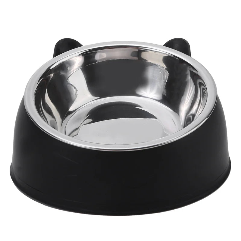 Inclined Stainless Steel Cat Bowl for Cats and Dogs
