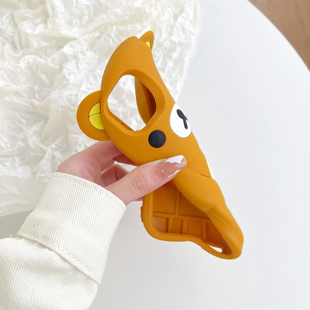 Rilakkuma Bear Silicone Soft iPhone Case