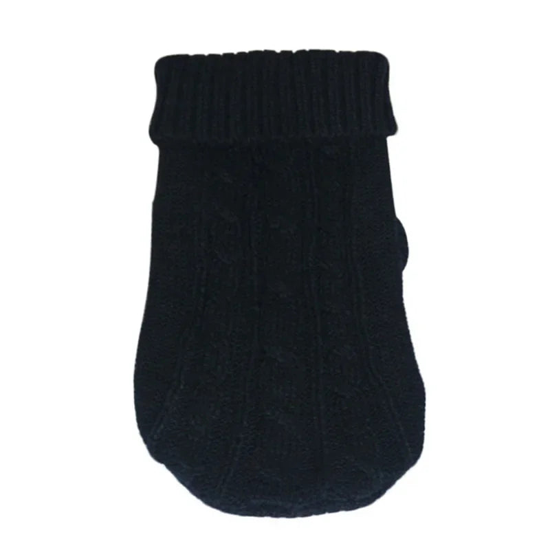 Dog Winter Knitted Sweater Pet Clothes Small Medium Dogs Warm Puppy Coat