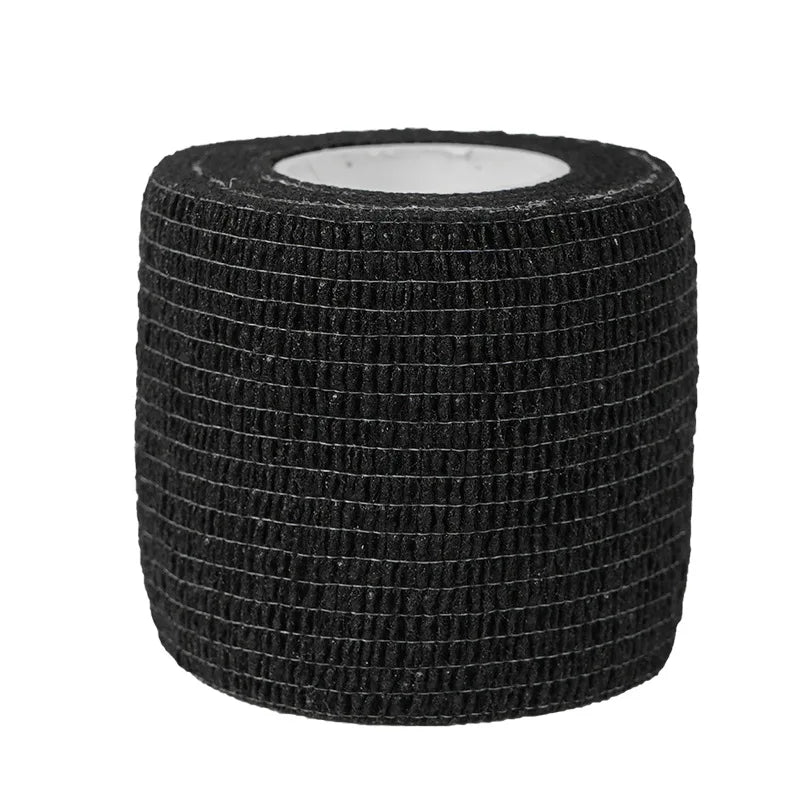 Self Adhesive Elastic Sports Bandage Black Cohesive Wrap Wrist Ankle Support Tape