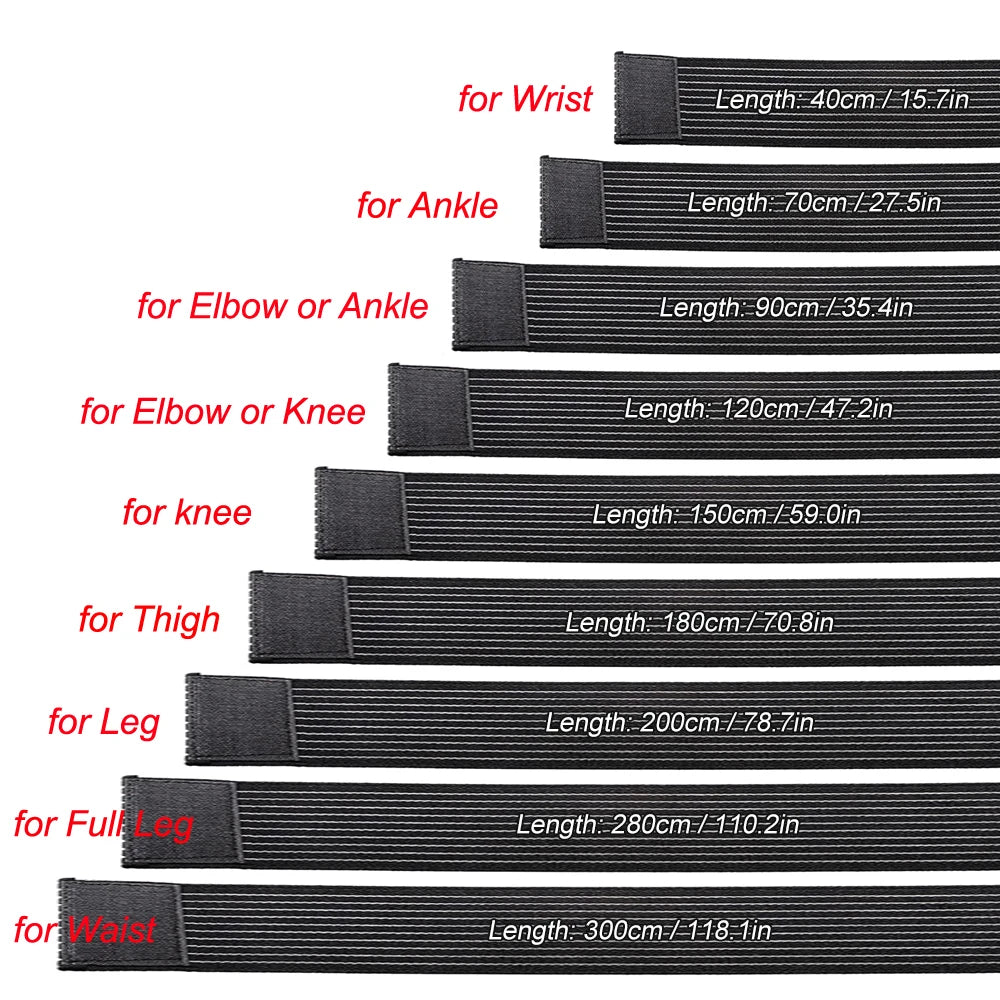 Knee Elbow Support Wrap Bandage Strap Wrist Ankle Pain Relief Sports Gym Cuff