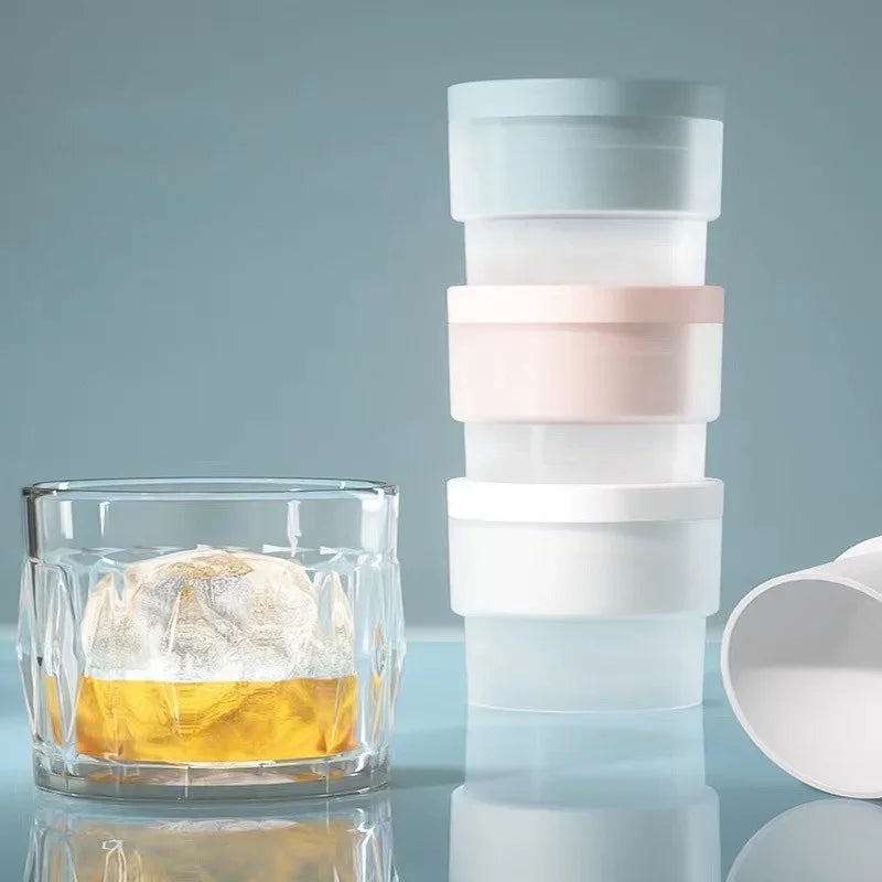 Round Silicone Ice Ball Mold – Sphere Ice Maker for Whiskey and Cocktails
