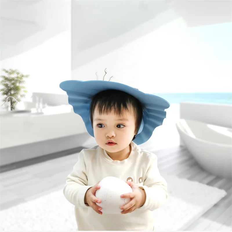 Kids Adjustable Hair Wash Shower Cap for Bath