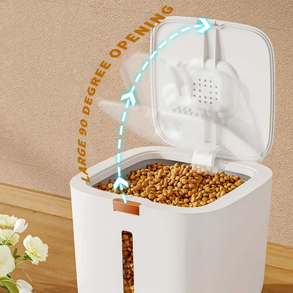 Pet Food Storage Barrel Airtight Moisture Proof Cat Dog Food Container