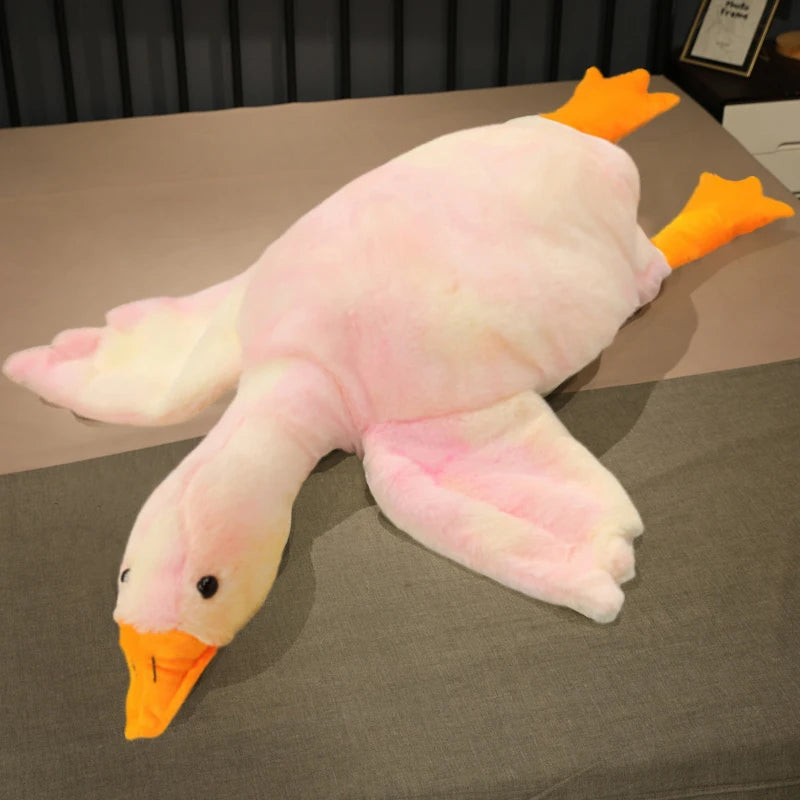 Giant Brown Duck Goose Plush Toy Sleeping Pillow Soft Stuffed Doll Gift