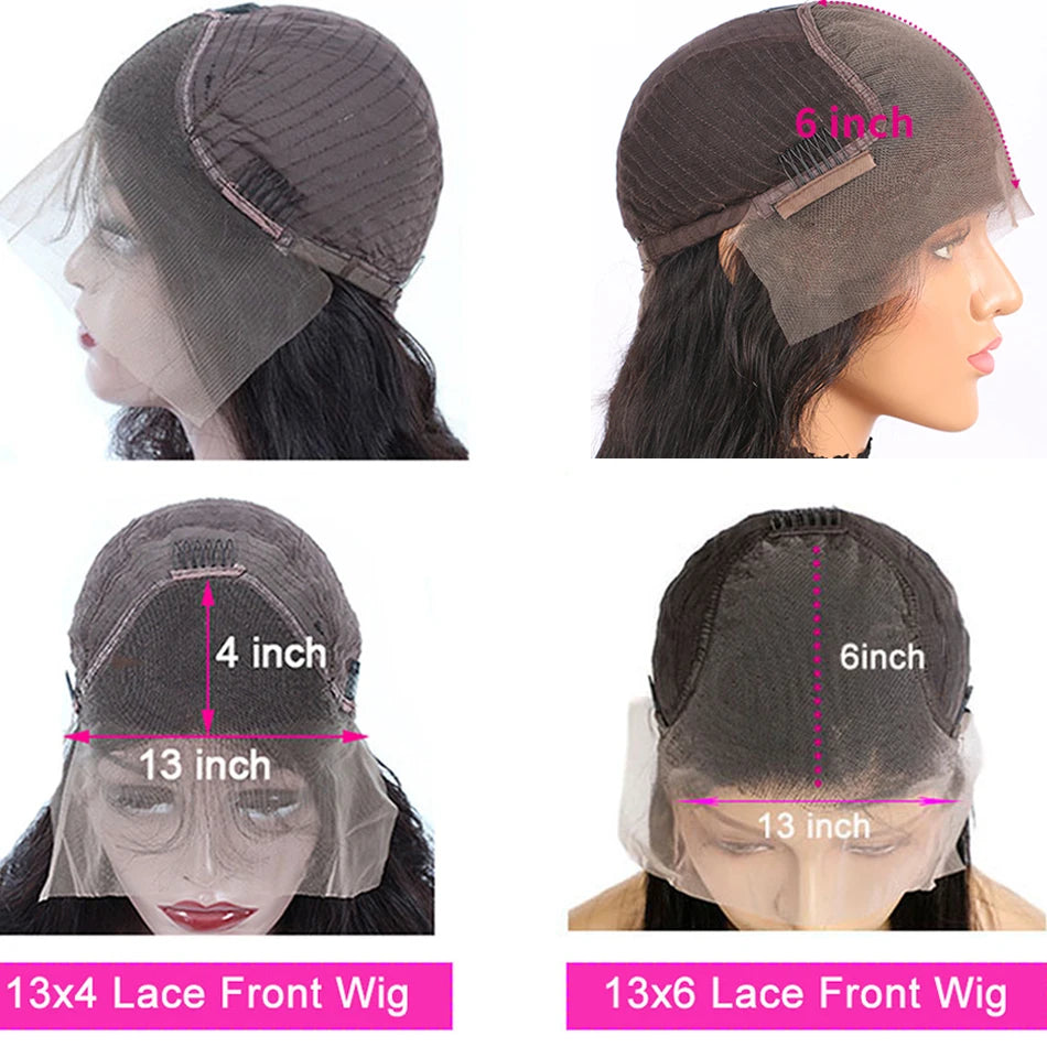 Straight Human Hair Wig – HD Lace Front Glueless Wig for Women