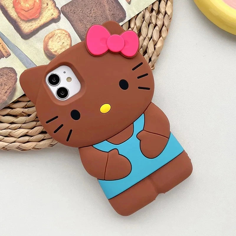 Hello Kitty 3D Cartoon Bow iPhone Case