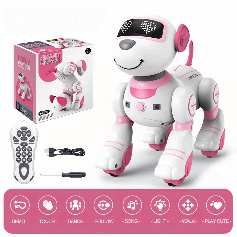 Remote Control Robot Dog Toy Programmable Singing Dancing Interactive Puppy