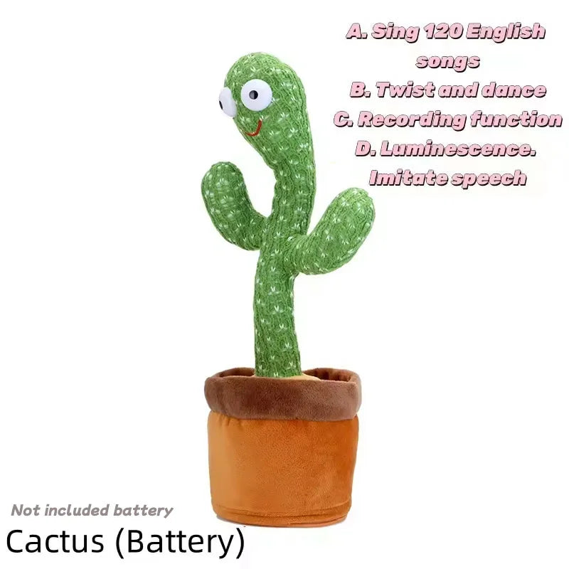 Talking Dancing Cactus Plush Toy with Music
