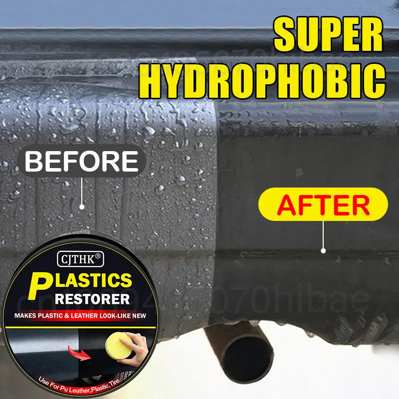 Car Plastic Restorer – Restore Faded Trim to Deep Black Shine