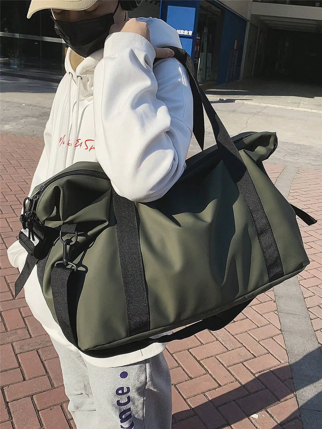 Large Capacity Travel Gym Bag Lightweight Crossbody Luggage Tote