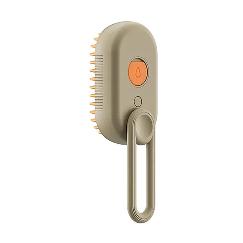 Pet Steam Brush with Spray – 3-in-1 Dog & Cat Grooming, Hair Removal & Massage Tool