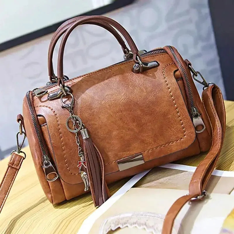 Women Tassel Shoulder Bag Large Capacity Handbag