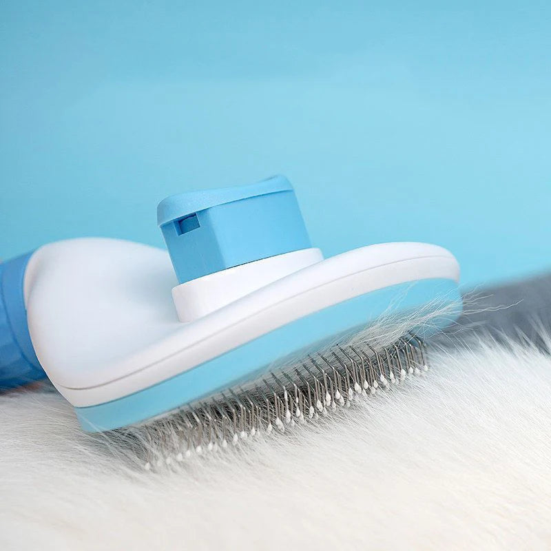 Pet Grooming Brush – Self-Cleaning Slicker Brush for Cats and Dogs