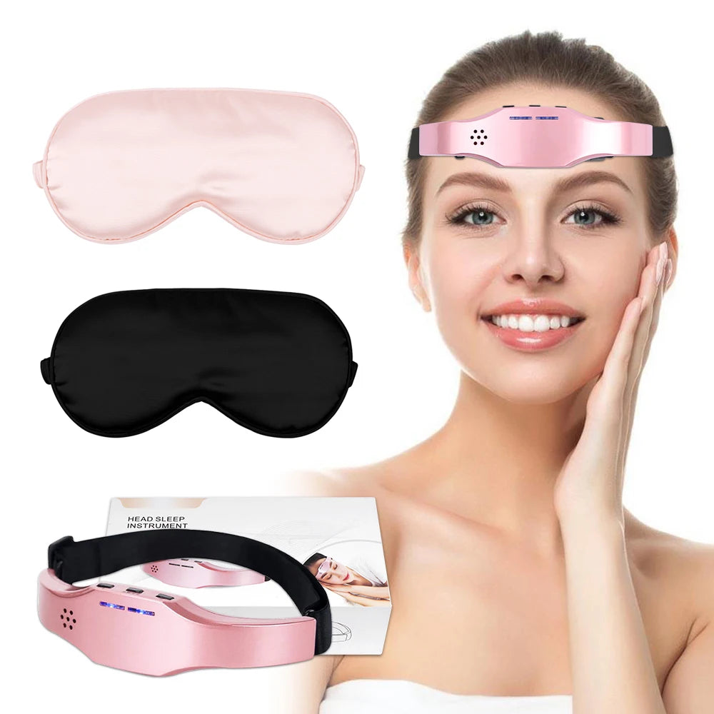 Smart Electric Head Massager Sleep Mask with Relaxation and Stress Relief