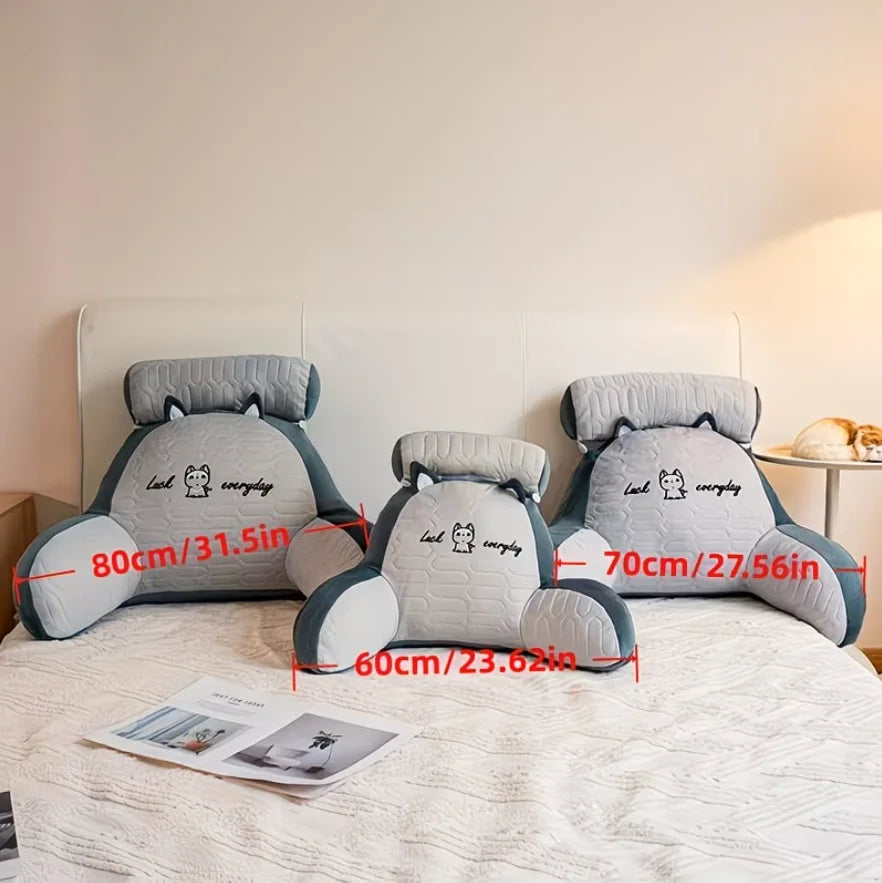 Adjustable Reading Pillow Ergonomic Back Support Cushion for Bed Sofa Floor