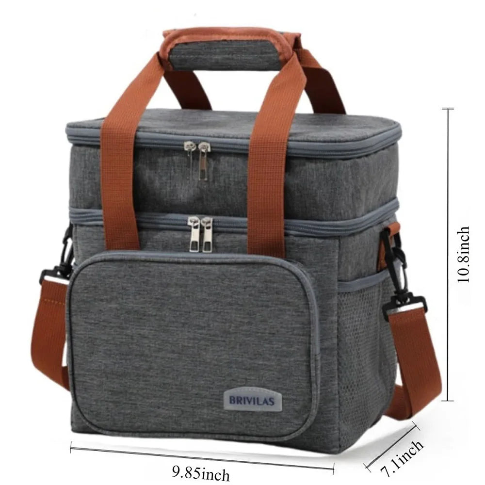 Insulated Lunch Bag Leakproof Collapsible Large Capacity for Work Travel