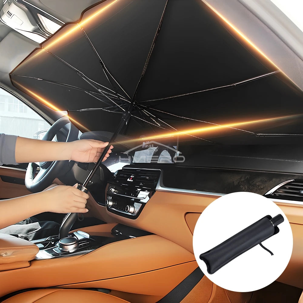 Foldable Car Windshield Sun Shade Umbrella UV Protection Front Window Cover