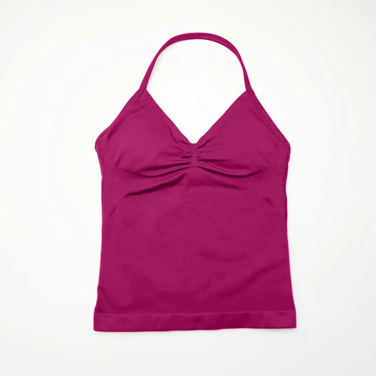 Longline Strappy Yoga Sports Vest Women Gym Workout Halter Bra Top