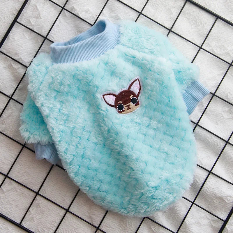 Fleece Dog Hoodie Warm Pet Sweater Jacket