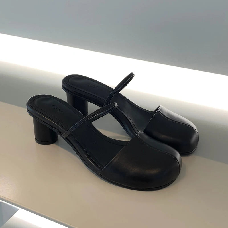 Summer Slip On Mule Slippers for Women Closed Toe Slides