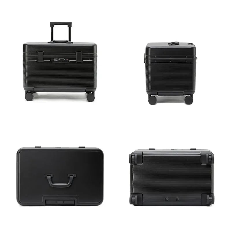 Aluminum Frame Carry On Suitcase ABS Trolley Luggage with Spinner Wheels