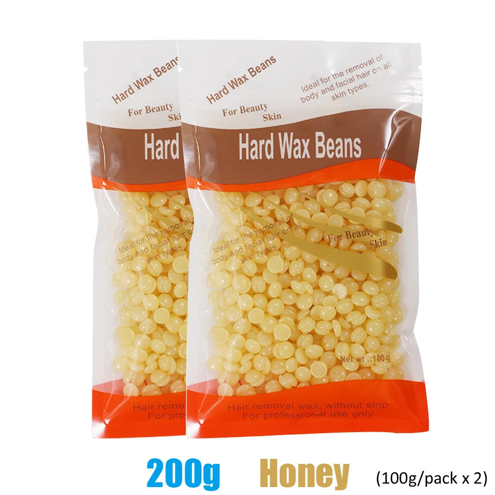 Hard Wax Beans – 500g Hair Removal Wax for Face, Legs & Body, No Strip Needed
