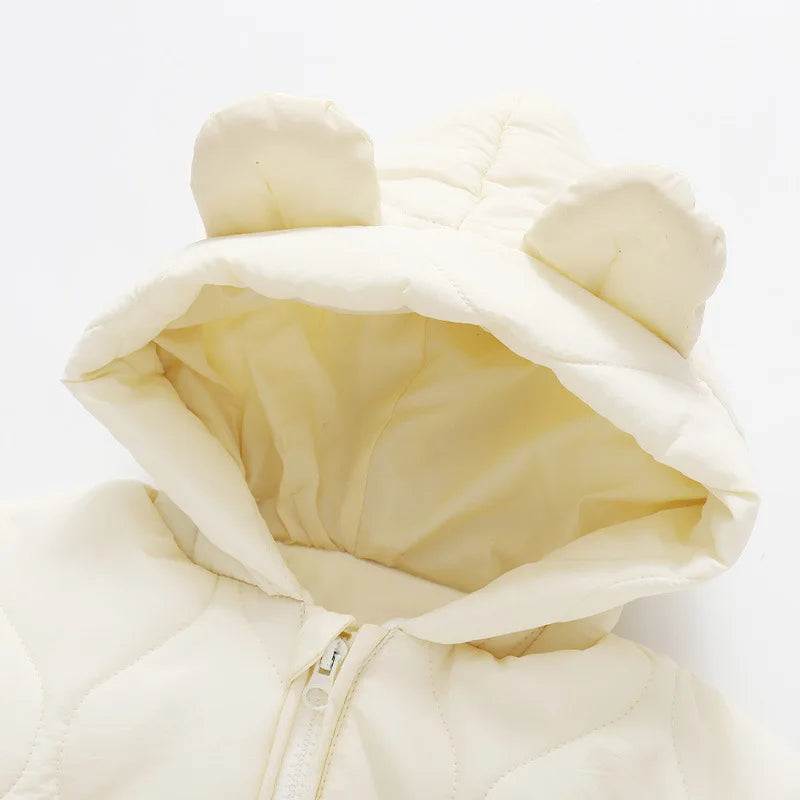 Winter Baby Bear Romper Warm Fleece Jumpsuit