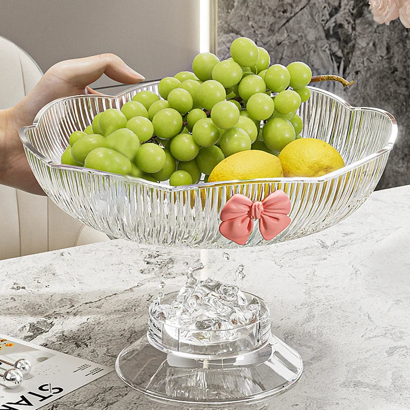 Plastic Candy Fruit Plate Coffee Table Snack Tray Decor